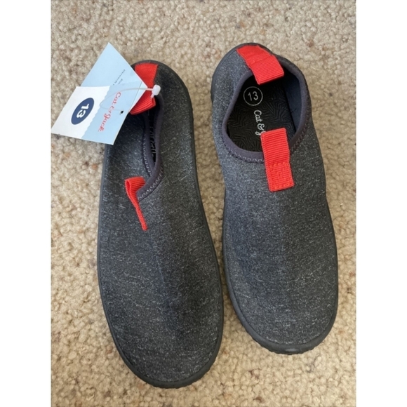 Cat & Jack Grover Slip-On Water Shoes Charcoal Gray 6 - Picture 6 of 6